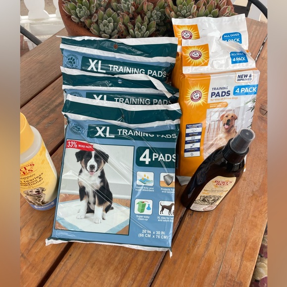 Burt’s Bees Dog & Puppy grooming set of 2 Shampoo & XL Training Pads Lot~Bundle - Picture 6 of 6